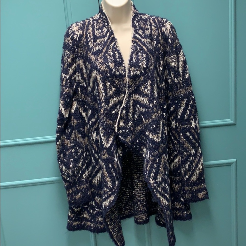 🆕 😊 COZY LUCKY BRAND BOHEMIAN SHAWL CARDIGAN